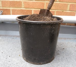 soil in bucket