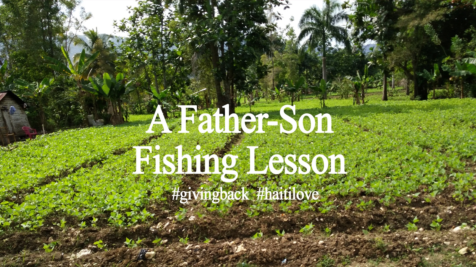 a father son fishing lesson
