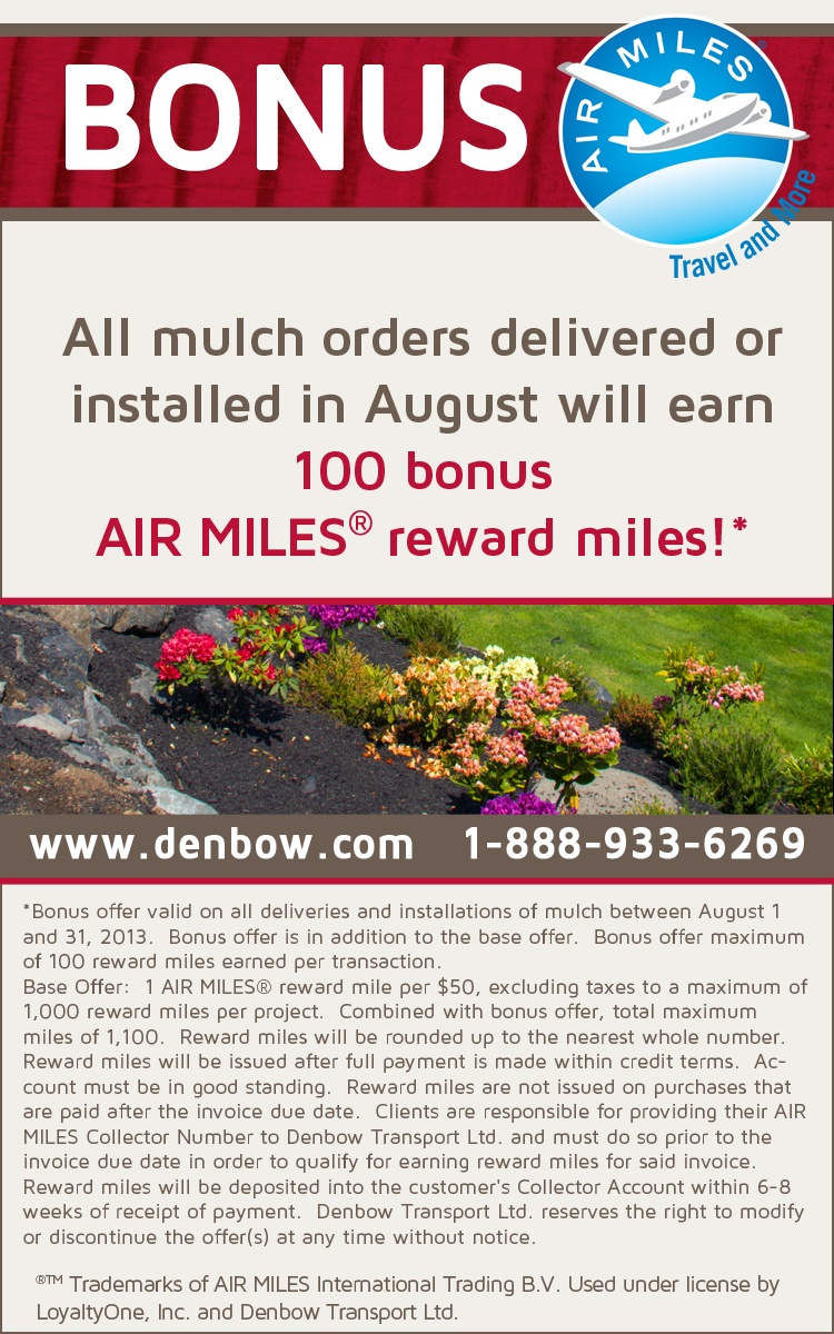 2013 Current Air Miles Promotions